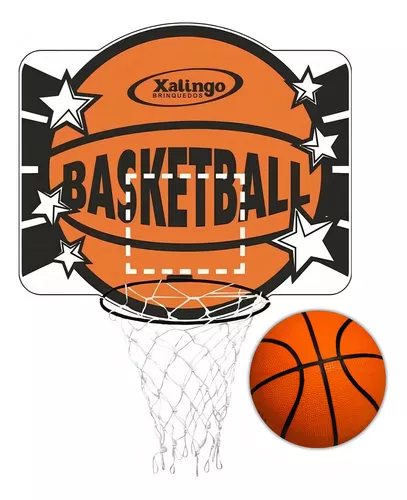 Cesta De Basquete Com Bola Xalingo